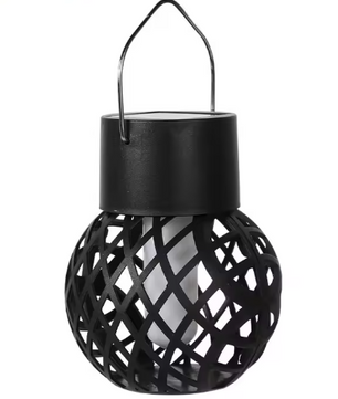 LED Solar Vlameffect Lantaarn – Hangend, Waterdicht & Tuinverlichting