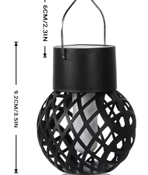 LED Solar Vlameffect Lantaarn – Hangend, Waterdicht & Tuinverlichting