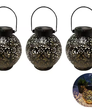 Zonnelantaarn Holle Bal – Solar Tuinverlichting, Hangend & Waterdicht
