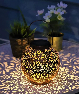 Zonnelantaarn Holle Bal – Solar Tuinverlichting, Hangend & Waterdicht