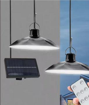Solar Hanglamp met Afstandsbediening – LED Tuinlamp, Waterdicht & Energiezuinig