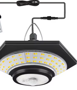 Solar Hanglamp met Afstandsbediening – 228 LED’s, Bewegingssensor & Waterdicht, 360° Verlichting