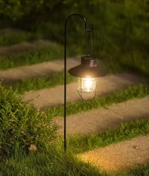 Solar Lantaarn met Wolfraam LED – Hanglamp, Waterdicht & Retro Design