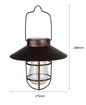 Solar Lantaarn met Wolfraam LED – Hanglamp, Waterdicht & Retro Design