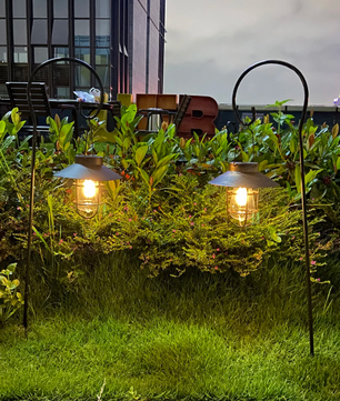 Solar Lantaarn met Wolfraam LED – Hanglamp, Waterdicht & Retro Design