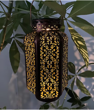 Solar Hanglantaarn met LED – Retro Hol Ontwerp & Waterdicht, 30,5 cm