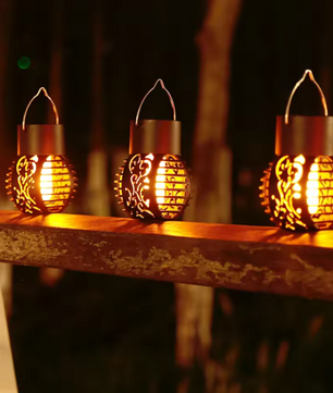 Solar LED Vlamlantaarn – Hangende Holle Bal, Waterdicht & Decoratief
