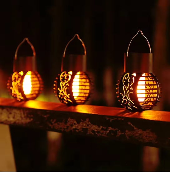 Solar LED Vlamlantaarn – Hangende Holle Bal, Waterdicht & Decoratief