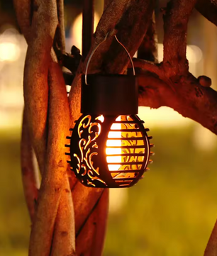 Solar LED Vlamlantaarn – Hangende Holle Bal, Waterdicht & Decoratief