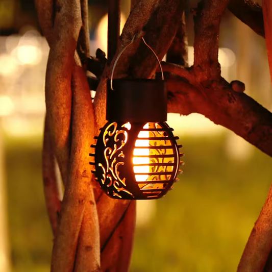 Solar LED Vlamlantaarn – Hangende Holle Bal, Waterdicht & Decoratief