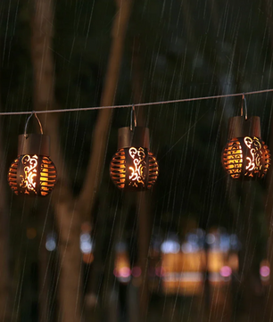 Solar LED Vlamlantaarn – Hangende Holle Bal, Waterdicht & Decoratief