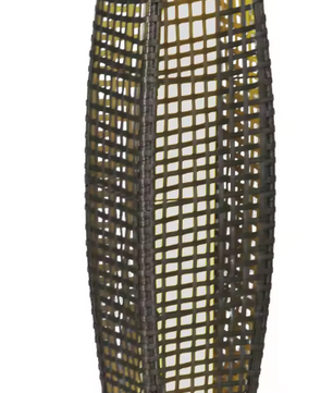 Rotan Solar Tuinlamp – Synthetisch Rotan & Staal, LED Verlichting 21×21×78 cm