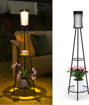 Solar Tuinlantaarn – Dimbare LED Vloerlamp op Zonne-energie