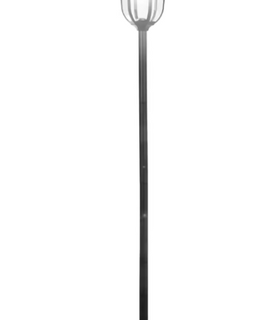 Solar Buitenlantaarn – 6 LED Staande Tuinlamp op Zonne-energie, Zwart 177 cm