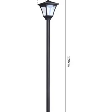 Solar Tuinlantaarn – LED Buitenlamp met Zonnepaneel, IP44 120 cm