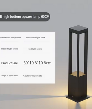 Moderne Solar Tuinlamp – 7W LED Staande Buitenlamp IP65 Aluminium