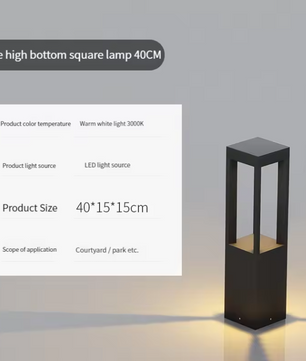 Moderne Solar Tuinlamp – 7W LED Staande Buitenlamp IP65 Aluminium