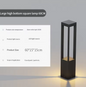 Moderne Solar Tuinlamp – 7W LED Staande Buitenlamp IP65 Aluminium