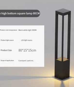 Moderne Solar Tuinlamp – 7W LED Staande Buitenlamp IP65 Aluminium