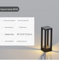 Moderne Solar Tuinlamp – 7W LED Staande Buitenlamp IP65 Aluminium