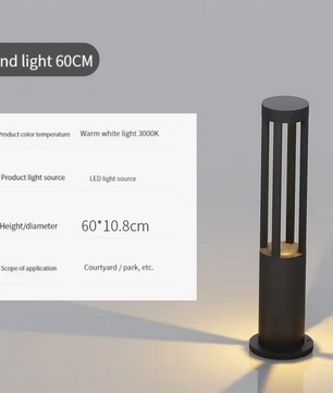 Moderne Solar Tuinlamp – 7W LED Staande Buitenlamp IP65 Aluminium