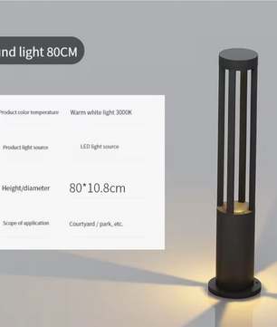 Moderne Solar Tuinlamp – 7W LED Staande Buitenlamp IP65 Aluminium