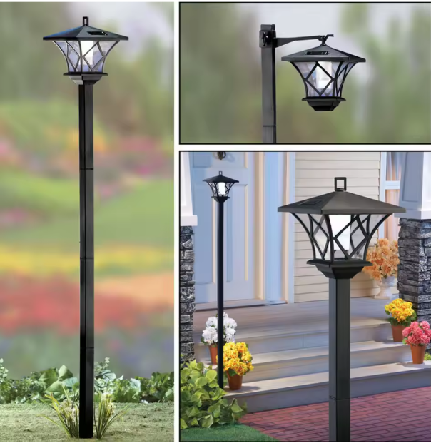 Solar Buitenlantaarn – 2-in-1 Staande & Decoratieve Tuinlamp 150 cm