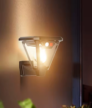 Solar Wandlamp & Vloerlamp – 2-in-1 Buitenlamp met Sensor, LED op Zonne-energie