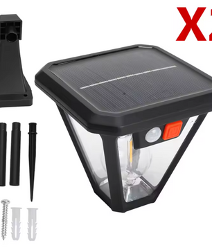 Solar Wandlamp & Vloerlamp – 2-in-1 Buitenlamp met Sensor, LED op Zonne-energie