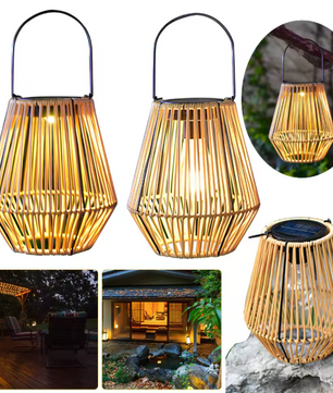 Rotan Solar Tuinlantaarn – Hangend & Staand, IP65 Waterdicht