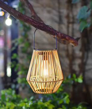 Rotan Solar Tuinlantaarn – Hangend & Staand, IP65 Waterdicht
