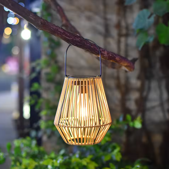 Rotan Solar Tuinlantaarn – Hangend & Staand, IP65 Waterdicht