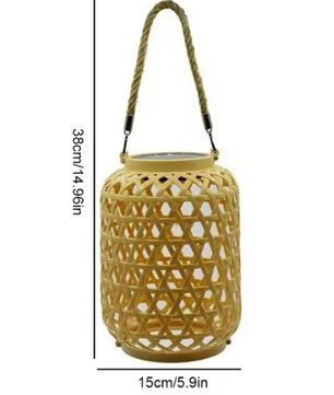 Rotan Solar Tuinlantaarn – Hangend & Staand, IP65 Waterdicht
