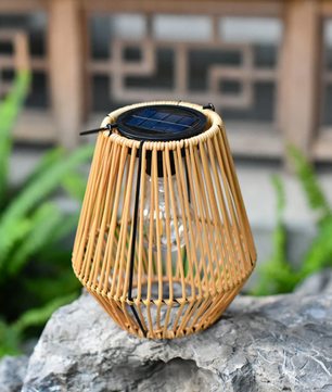 Rotan Solar Tuinlantaarn – Hangend & Staand, IP65 Waterdicht
