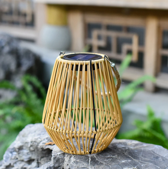 Rotan Solar Tuinlantaarn – Hangend & Staand, IP65 Waterdicht