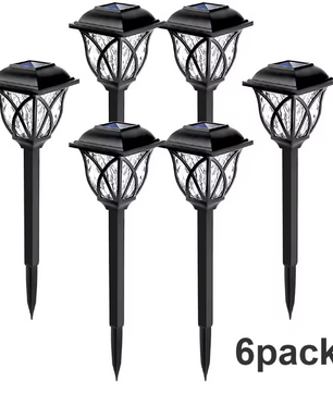 Set van 10 Solar Tuinlampen – LED Padverlichting & Gazonlampen, IP67 Waterdicht