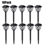 Set van 10 Solar Tuinlampen – LED Padverlichting & Gazonlampen, IP67 Waterdicht