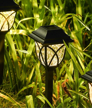 Set van 10 Solar Tuinlampen – LED Padverlichting & Gazonlampen, IP67 Waterdicht