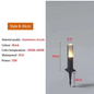 Waterdichte LED Gazonlamp – 10W Buitenverlichting van Aluminium & Acryl, Modern en Energiezuinig