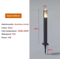 Waterdichte LED Gazonlamp – 10W Buitenverlichting van Aluminium & Acryl, Modern en Energiezuinig