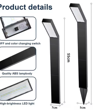 Solar Tuinlampen Set – Waterdichte LED Padverlichting met 3 Lichtmodi, 1/4 Pack