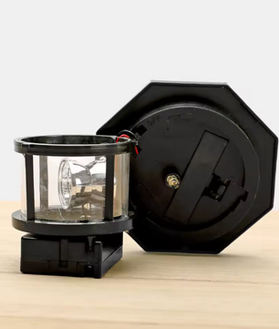 Solar Vuurtoren Lamp – LED Tuinverlichting met Roterend Effect & Automatische Sensor