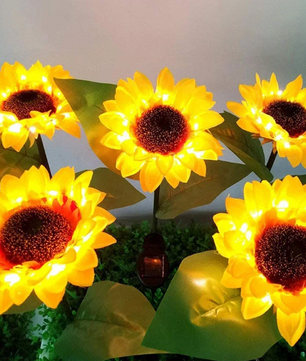 Solar Zonnebloem Lamp – Waterdichte LED Tuinverlichting, Realistisch & Decoratief