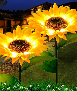 Solar Zonnebloem Lamp – Waterdichte LED Tuinverlichting, Realistisch & Decoratief