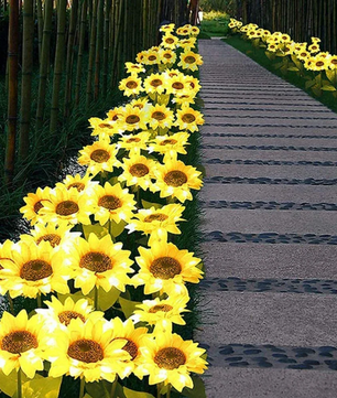 Solar Zonnebloem Lamp – Waterdichte LED Tuinverlichting, Realistisch & Decoratief