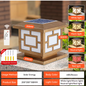 Solar LED Pijlerlamp – Vintage Waterdichte Buitenverlichting voor Tuin & Pad