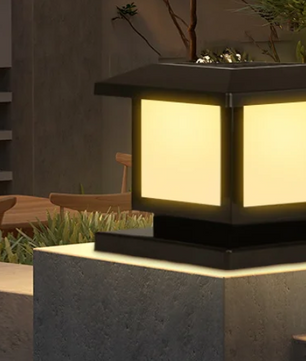 Solar LED Pijlerlamp – Vintage Waterdichte Buitenverlichting voor Tuin & Pad