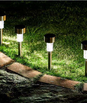 Solar Tuinlamp LED – Waterdichte RVS Zonnelantaarn voor Pad & Gazon