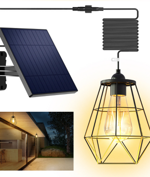 Zonne-energie Hanglamp – IP65 Waterdicht voor Binnen & Buiten