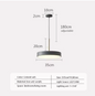 Nordic LED Hanglamp – Ronde Macaron Schijf voor Woonkamer & Eettafel